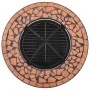 Terracotta ceramic mosaic brazier table 68 cm by vidaXL, Chimneys - Ref: Foro24-46723, Price: 150,95 €, Discount: %
