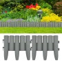 Bordes de jardín 36 unidades PP gris 10 m de vidaXL, Ribetes y bordes para jardín - Ref: Foro24-48621, Precio: 33,63 €, Descu...