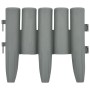 Bordes de jardín 36 unidades PP gris 10 m de vidaXL, Ribetes y bordes para jardín - Ref: Foro24-48621, Precio: 33,63 €, Descu...