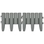 Bordes de jardín 36 unidades PP gris 10 m de vidaXL, Ribetes y bordes para jardín - Ref: Foro24-48621, Precio: 33,63 €, Descu...