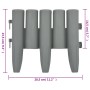 Bordes de jardín 36 unidades PP gris 10 m de vidaXL, Ribetes y bordes para jardín - Ref: Foro24-48621, Precio: 33,63 €, Descu...