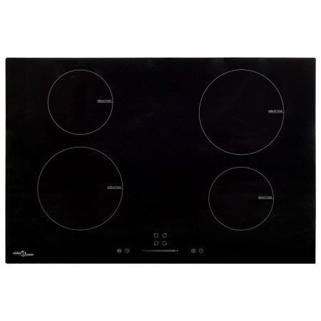 Placa de inducción con 4 quemadores control táctil 77 cm 7000 W de vidaXL, Placas de cocina - Ref: Foro24-51439, Precio: 349,...
