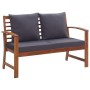 Muebles de jardín 4 piezas con cojines madera acacia maciza de vidaXL, Conjuntos de jardín - Ref: Foro24-47284, Precio: 407,0...