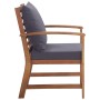 Muebles de jardín 4 piezas con cojines madera acacia maciza de vidaXL, Conjuntos de jardín - Ref: Foro24-47284, Precio: 407,0...