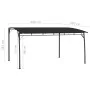 Toldo parasol de jardín gris antracita 4x3x2,55 m de vidaXL, Carpas y cenadores - Ref: Foro24-47979, Precio: 243,61 €, Descue...