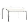 Toldo parasol de jardín color crema 4x3x2,55 m de vidaXL, Carpas y cenadores - Ref: Foro24-47976, Precio: 242,47 €, Descuento: %