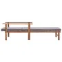 Lounger with synthetic rattan cushion and solid gray acacia wood by vidaXL, Loungers - Ref: Foro24-48705, Price: 106,59 €, Di...