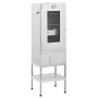 Horno ahumador de barbacoa con mesa acero galvanizado de vidaXL, Barbacoas - Ref: Foro24-3187616, Precio: 186,78 €, Descuento: %