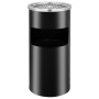 Papelera con cenicero de pared acero 26 L de vidaXL, Ceniceros - Ref: Foro24-51096, Precio: 95,51 €, Descuento: %