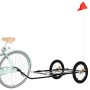 Remolque para bicicleta hierro negro 135x68x37 cm de vidaXL, Remolques para bicicletas - Ref: Foro24-94206, Precio: 82,59 €, ...