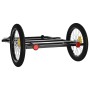 Remolque para bicicleta hierro negro 135x68x37 cm de vidaXL, Remolques para bicicletas - Ref: Foro24-94206, Precio: 82,59 €, ...