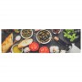 Alfombra de cocina lavable terciopelo dibujo vino cena 45x150cm de vidaXL, Felpudos - Ref: Foro24-136552, Precio: 25,91 €, De...