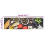 Alfombra de cocina lavable terciopelo dibujo vino cena 45x150cm de vidaXL, Felpudos - Ref: Foro24-136552, Precio: 25,91 €, De...