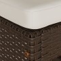 Taburetes altos de bar jardín con cojines 6 uds ratán PE marrón en Sillas de jardín | Comprar online en Foru.es