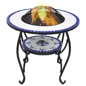 vidaXl Blue and White Ceramic Mosaic Brazier 68 cm by vidaXL, Chimneys - Ref: Foro24-46724, Price: 91,92 €, Discount: %