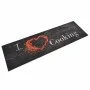 Alfombra de cocina lavable terciopelo Cooking negro 45x150 cm de vidaXL, Felpudos - Ref: Foro24-136549, Precio: 22,01 €, Desc...