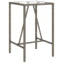 Mesa de bar de exterior ratán sintético gris 70x70x110 cm en Mesas de jardín | Comprar online en Foru.es