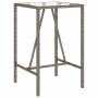 Mesa de bar de exterior ratán sintético gris 70x70x110 cm en Mesas de jardín | Comprar online en Foru.es