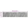 Alfombra de cocina lavable terciopelo aspecto hormigón 60x300cm de vidaXL, Felpudos - Ref: Foro24-136572, Precio: 67,20 €, De...