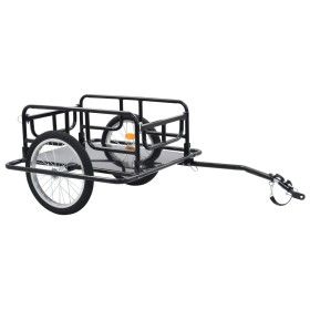 Remolque para bicicletas acero negro 130x73x48,5 cm de vidaXL, Remolques para bicicletas - Ref: Foro24-91770, Precio: 101,99 ...