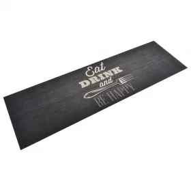 Alfombra de cocina lavable terciopelo negro 60x180 cm de vidaXL, Felpudos - Ref: Foro24-136559, Precio: 37,69 €, Descuento: %