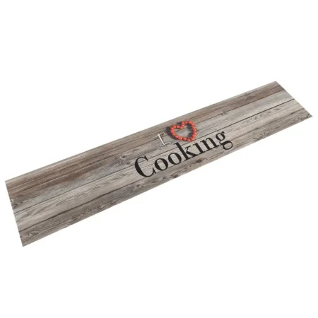 Alfombra de cocina lavable terciopelo Cooking gris 60x300 cm de vidaXL, Felpudos - Ref: Foro24-136548, Precio: 49,76 €, Descu...