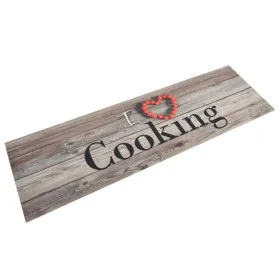 Washable velvet Cooking grey kitchen rug 45x150 cm by vidaXL, Doormats - Ref: Foro24-136546, Price: 17,85 €, Discount: %