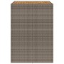 Mesa alta jardín superficie madera ratán PE gris 105x80x110 cm en Mesas de jardín | Comprar online en Foru.es