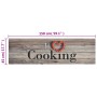 Alfombra de cocina lavable terciopelo Cooking gris 45x150 cm de vidaXL, Felpudos - Ref: Foro24-136546, Precio: 18,09 €, Descu...