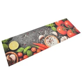 Alfombra de cocina lavable terciopelo dibujo verduras 60x180 cm de vidaXL, Felpudos - Ref: Foro24-136538, Precio: 32,00 €, De...