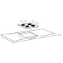 Placa de inducción con 4 quemadores control táctil 77 cm 7000 W de vidaXL, Placas de cocina - Ref: Foro24-51439, Precio: 349,...
