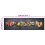 Alfombra de cocina lavable terciopelo dibujo especias 45x150 cm de vidaXL, Felpudos - Ref: Foro24-136540, Precio: 27,53 €, De...
