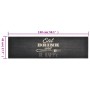 Alfombra de cocina lavable terciopelo negro 45x150 cm de vidaXL, Felpudos - Ref: Foro24-136558, Precio: 30,04 €, Descuento: %