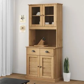 Aparador alto VIGO madera maciza de pino 78x40x175 cm de vidaXL, Aparadores - Ref: Foro24-3188301, Precio: 345,91 €, Descuent...