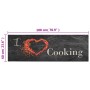 Alfombra de cocina lavable terciopelo Cooking negro 60x180 cm de vidaXL, Felpudos - Ref: Foro24-136550, Precio: 39,76 €, Desc...