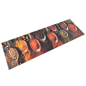 Alfombra de cocina lavable terciopelo cuchara especias 60x180cm de vidaXL, Felpudos - Ref: Foro24-136544, Precio: 39,64 €, De...