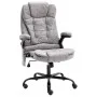 Silla de oficina de masaje piel de ante sintética gris claro de vidaXL, Sillas de oficina - Ref: Foro24-20578, Precio: 242,05...