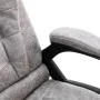 Silla de oficina de masaje piel de ante sintética gris claro de vidaXL, Sillas de oficina - Ref: Foro24-20578, Precio: 242,05...