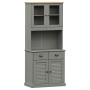 Aparador alto VIGO madera maciza de pino gris 78x40x175 cm de vidaXL, Aparadores - Ref: Foro24-3188303, Precio: 344,68 €, Des...