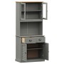 Aparador alto VIGO madera maciza de pino gris 78x40x175 cm de vidaXL, Aparadores - Ref: Foro24-3188303, Precio: 344,68 €, Des...