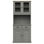 Aparador alto VIGO madera maciza de pino gris 78x40x175 cm de vidaXL, Aparadores - Ref: Foro24-3188303, Precio: 344,68 €, Des...