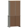 Aparador alto VIGO madera maciza de pino gris 78x40x175 cm de vidaXL, Aparadores - Ref: Foro24-3188303, Precio: 344,68 €, Des...
