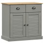 Aparador alto VIGO madera maciza de pino gris 78x40x175 cm de vidaXL, Aparadores - Ref: Foro24-3188303, Precio: 344,68 €, Des...