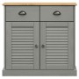 Aparador alto VIGO madera maciza de pino gris 78x40x175 cm de vidaXL, Aparadores - Ref: Foro24-3188303, Precio: 344,68 €, Des...
