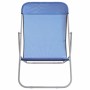 Sillas de playa plegables 2 uds textilene acero recubierto azul de vidaXL, Tumbonas - Ref: Foro24-360187, Precio: 63,91 €, De...