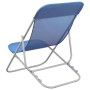 Sillas de playa plegables 2 uds textilene acero recubierto azul de vidaXL, Tumbonas - Ref: Foro24-360187, Precio: 63,91 €, De...
