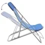Sillas de playa plegables 2 uds textilene acero recubierto azul de vidaXL, Tumbonas - Ref: Foro24-360187, Precio: 61,09 €, De...