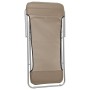Silla de playa plegable 2 uds acero recubierto textilene taupe de vidaXL, Tumbonas - Ref: Foro24-360193, Precio: 70,77 €, Des...