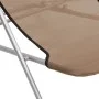 Silla de playa plegable 2 uds acero recubierto textilene taupe de vidaXL, Tumbonas - Ref: Foro24-360193, Precio: 66,08 €, Des...