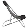Folding beach chair 2 pcs coated steel black textilene by vidaXL, Loungers - Ref: Foro24-360188, Price: 60,38 €, Discount: %